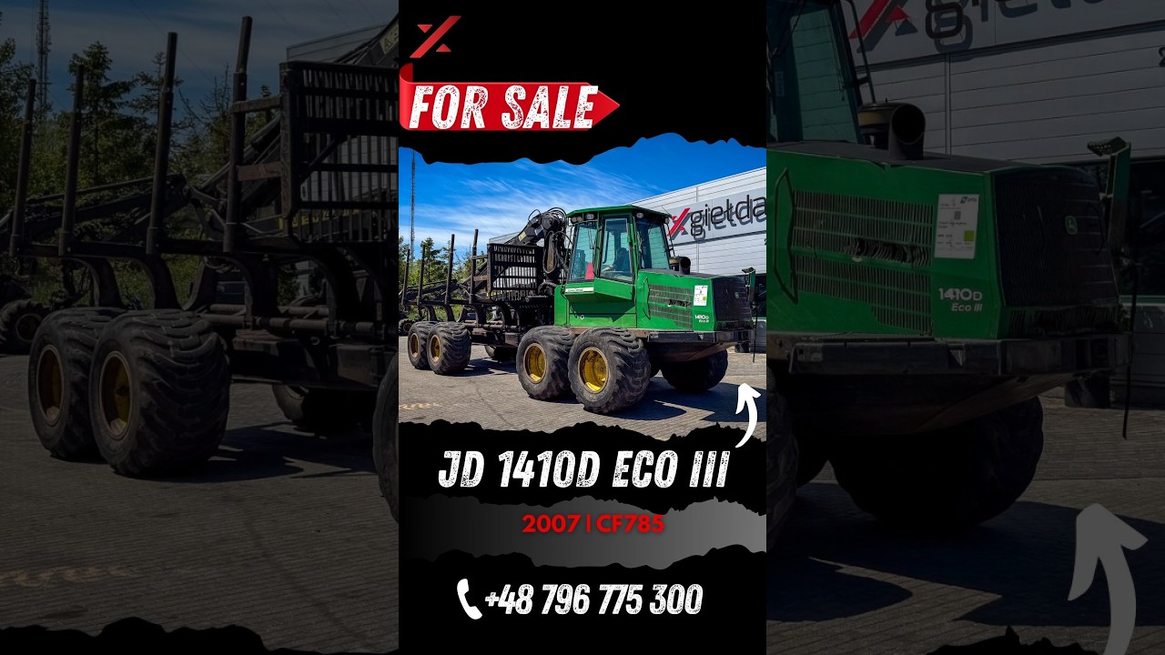John Deere 1410D Eco III JUŻ NA PLACU! #johndeere #forwarder #harvester #ponsse
