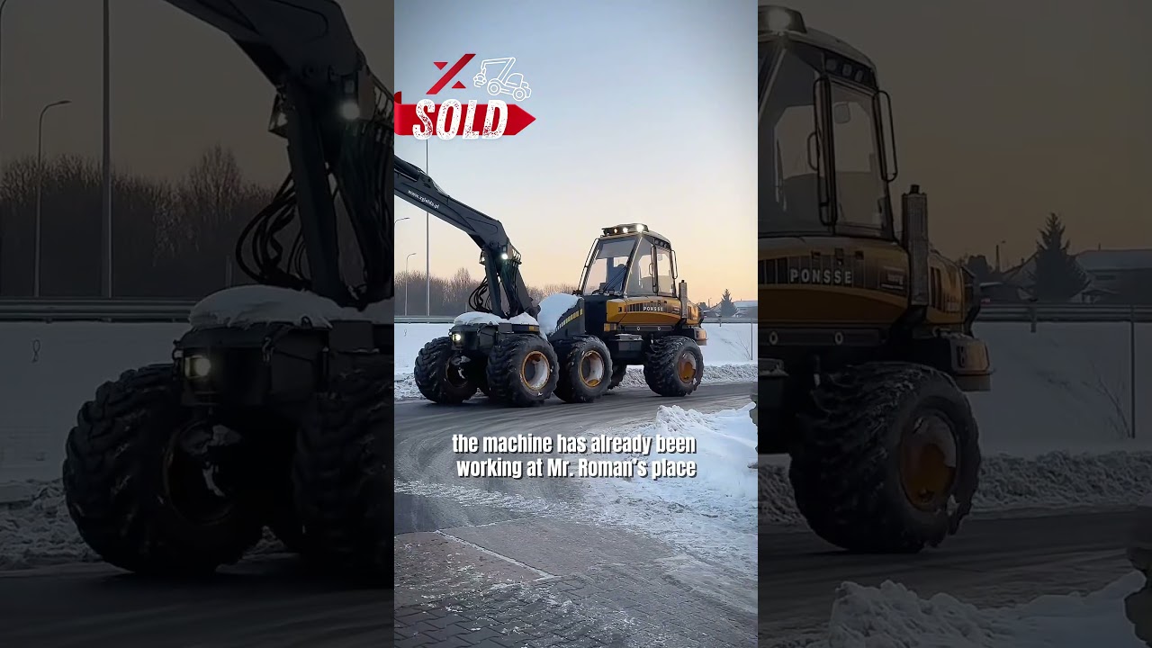 Ponsse Beaver sprzedany! #ponsse #ponssebeaver #shorts #harvester #forestmachine #xgiełda #forwarder